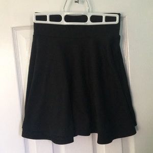 Full Tilt | Stretchy black skater mini skirt